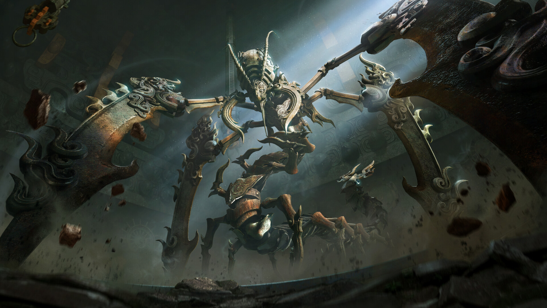 In-game screenshot from Where Winds Meet showing open-world wuxia landscape